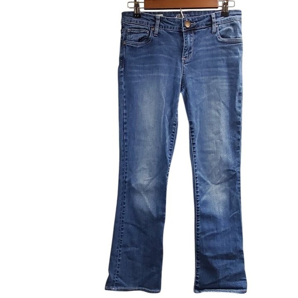 Kut from the Kloth Denim - Kut from the Kloth Distressed Medium Blue Bootcut Jeans